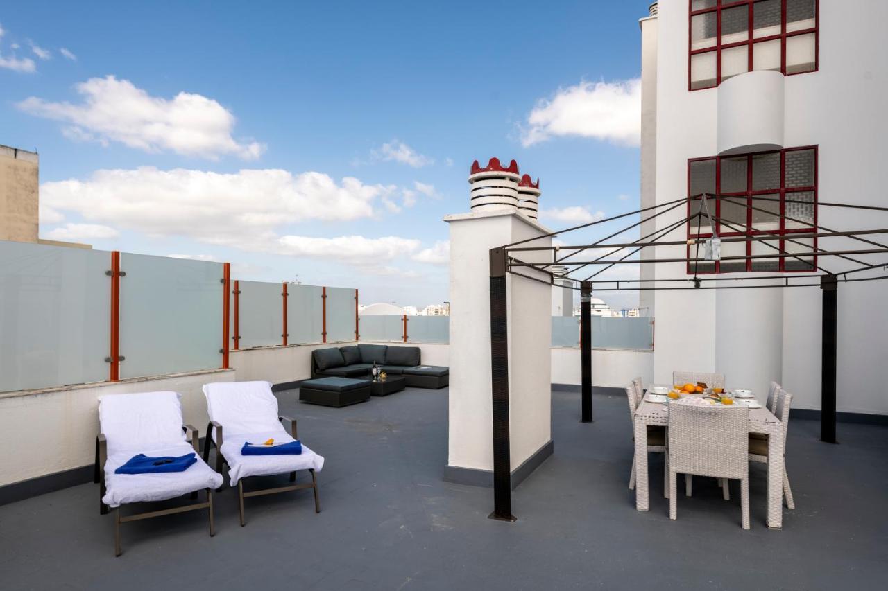 Appartement Luxueux 4 Pieces, Terrasse 120M2 Vue Mer Praia Da Rocha Portimao Luaran gambar